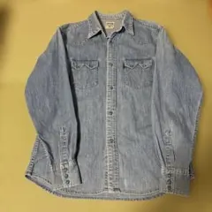 90’s Levi's デニム長袖シャツ Mサイズ ライトブルー