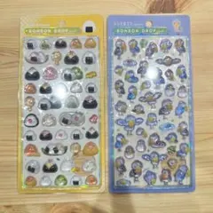 ボンボンドロップシール　正規品　おにぎり　ハシビロコウ　和柄　シール帳