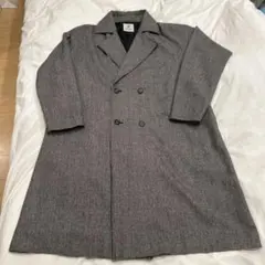 nano & co ダブルブレスト チェスターコート グレー系