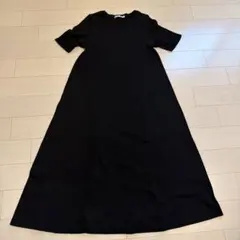 M.deux 半袖 ロングワンピース ブラックのサムネイル