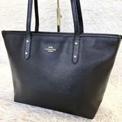 美品 コーチ ギャラリー トートバッグ 肩掛け A4収納可能 ビジネス