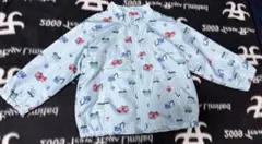 車柄 水色 軽量ジャケット 100cm