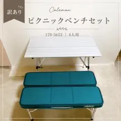 [번역 가능] 콜맨 피크닉 벤치 세트 170-5652 4인용