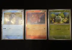 ポケモンカード151 カードファイル プロモ 初代御三家 3枚