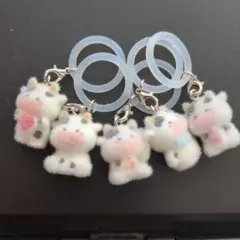 新品　牛　めじるしアクセサリー　セット