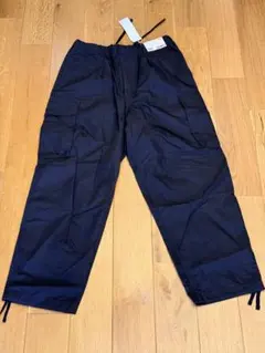 UNIQLO ワイドフィットバラシュートカーゴパンツ M ブラック