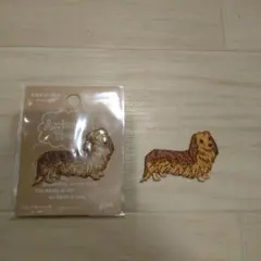 ミニチュアダックス　ダックスフンド　刺繍アイロンワッペン　ハマナカ