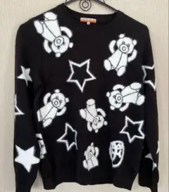 【極美品】カステルバジャック 可愛いベアとロゴデザイン　ニット