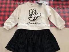 新品＊ZARA ミニーマウス スウェットワンピース 98cm