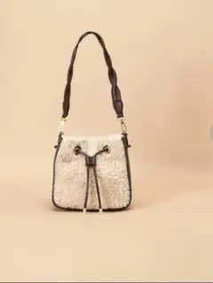 Samantha Thavasa エコファー 巾着型バッグ