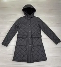 美品 マッキントッシュ イギリス製 ボア キルティングコート ブラック