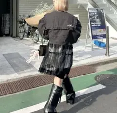 週末セール新品タグ付き！【Alley】デニムセーラー衿ブルゾン wcloset