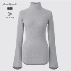 【美品】UNIQLO ユニクロ マメクロゴウチ 3Dリブハイネックセーター