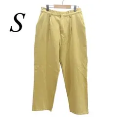 FREAK'S STORE 【S】ワイドパンツ イエロー ストレッチ