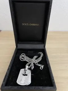 DOLCE&GABBANA ドルガバ ネックレス クロス ドッグタグ
