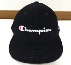 Champion　黒コーデュロイ　キャップ