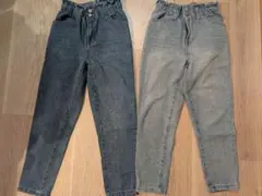 ウエストゴム マムデニムパンツ2点セット