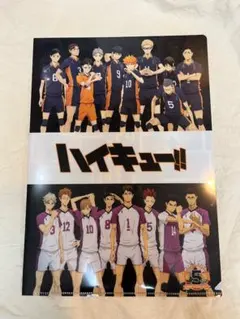 ハイキュー クリアファイル 5周年 烏野高校 白鳥沢高校