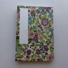 御朱印帳　花柄 　蛇腹式　ハンドメイド品　未使用　リバティプリント