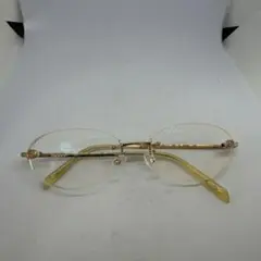 GUCCI グッチ GG-9580J メガネ 縁なし ゴールド チタン