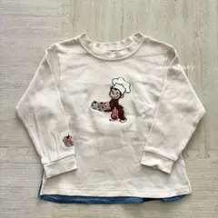 petit main おさるのジョージ　長袖カットソー　100 ①