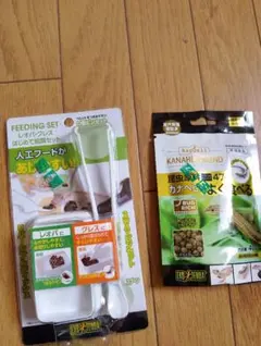 GEX レオパ・クレス給餌セット＆カナヘビブレンドフード　カナヘビのえさのサムネイル