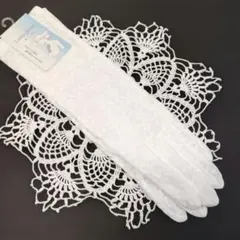 ⭐未使用⭐ホワイト レース手袋 レディース グローブ ロング手袋 アームカバー