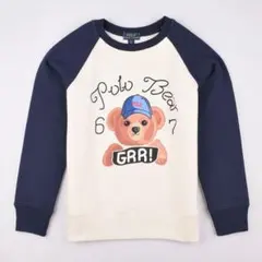 新品　ラルフローレン ポロベア裏起毛　　トレーナー　8 (140) くま