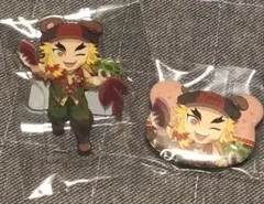 鬼滅の刃 実りの秋まつり2025 煉獄杏寿郎 アクリルスタンド＆くま缶バッジ