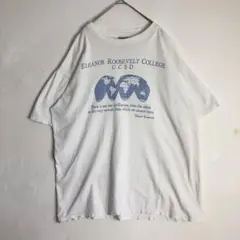 3578　90s シングルステッチ　オニータ　UCSD カレッジ　Tシャツ　白