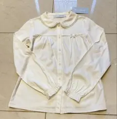 【タルティーヌエショコラ】タグ付き新品未使用⭐︎長袖シャツ 140cm ホワイト