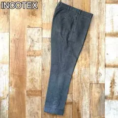 【美品】INCOTEX テーパード ウール スラックス 52 68422347