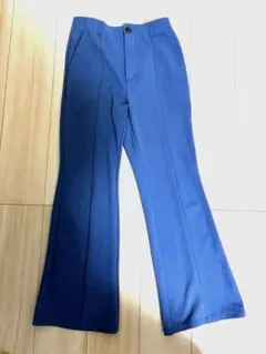 GU ワイドパンツ 青