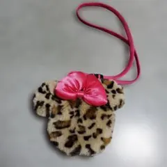 ディズニー　ミニー　ヒョウ柄　ポシェット ポーチ