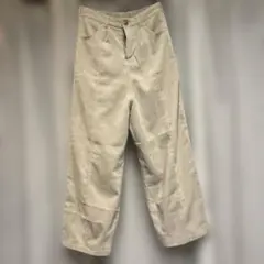 レディース コーデュロイ ワイドパンツ ベージュ
