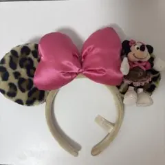 ディズニーヒョウ柄ミニーちゃんカチューシャ