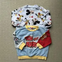 トムとジェリー ミッキープルート　トレーナー 80cm