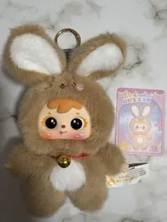 Samuel 三小毛 招財兔宝楽園 ぬいぐるみ 茶色 サミュエル