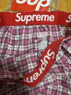 Supreme Hanes Plaid Boxers 4 Pack M バラ売り