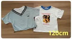 ★値下げ中・未使用他★半袖　Tシャツ　2枚セット　120cm