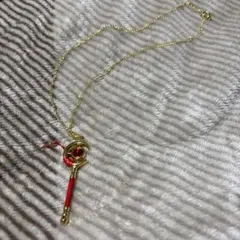 u*9様 【未使用】葬送のフリーレン杖ミニチュアネックレス約50cm（男性OKサ