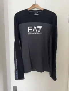 2024AW EA7 エンポリオアルマーニ 長袖シャツ 黒 グレー サイズM