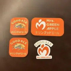 Mrs. GREEN APPLE & GOODALE ステッカーセット
