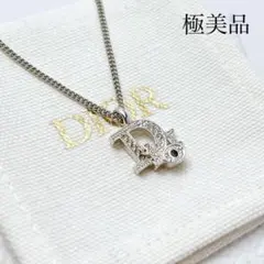 極美品 ディオール dior CD ネックレス ペンダント シルバー Y833