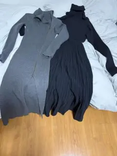 GRL ロングニットワンピース2点セット