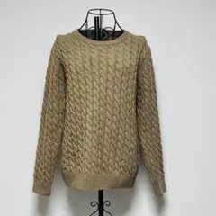 URBAN RESEARCH ケーブルニットセーター 38 ベージュ