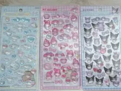 ボンボンドロップシール/サンリオ/3枚/マイメロ/クロミ/シナモロール/ボンドロ