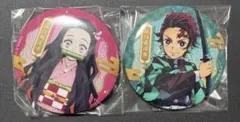 鬼滅の刃　中国限定　ホログラム缶バッジ　竈門炭治郎&禰豆子セット　76mm
