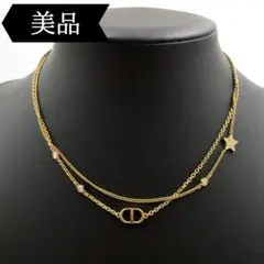 ディオール Petit CD ダブルネックレス ゴールド レイヤード 正規品