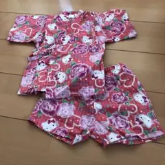 キティちゃん 女の子 甚平 90